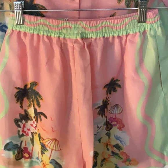 311. Tropics Short Set in Blush Multi - Picture 8 of 9